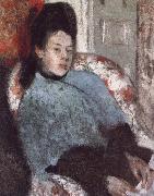 Germain Hilaire Edgard Degas Portrait of Elena Carafa painting